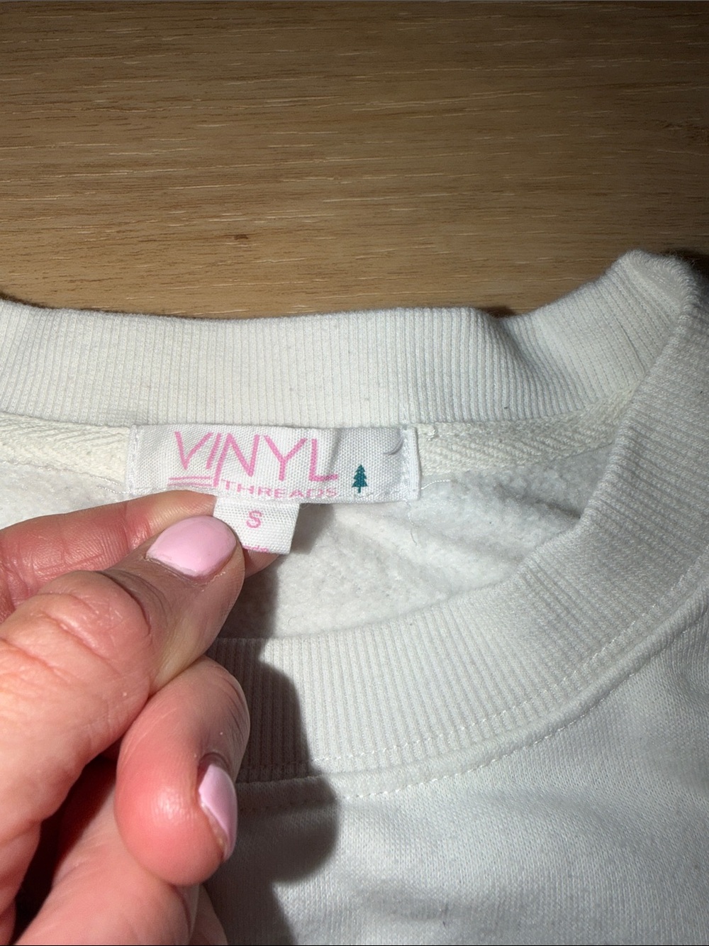 Vinyl Threads White Sweatshirt with Nutcracker Trio and 'Let's Get Crackin'' S - Picture 5 of 5